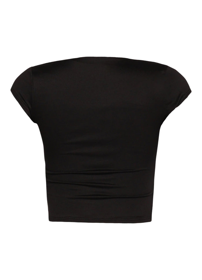 Squared neck cap sleeve top - Muvin 