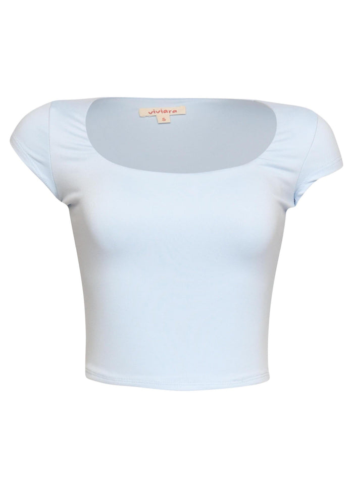 Squared neck cap sleeve top - Muvin 