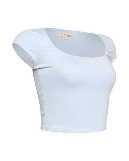 Squared neck cap sleeve top - Muvin 