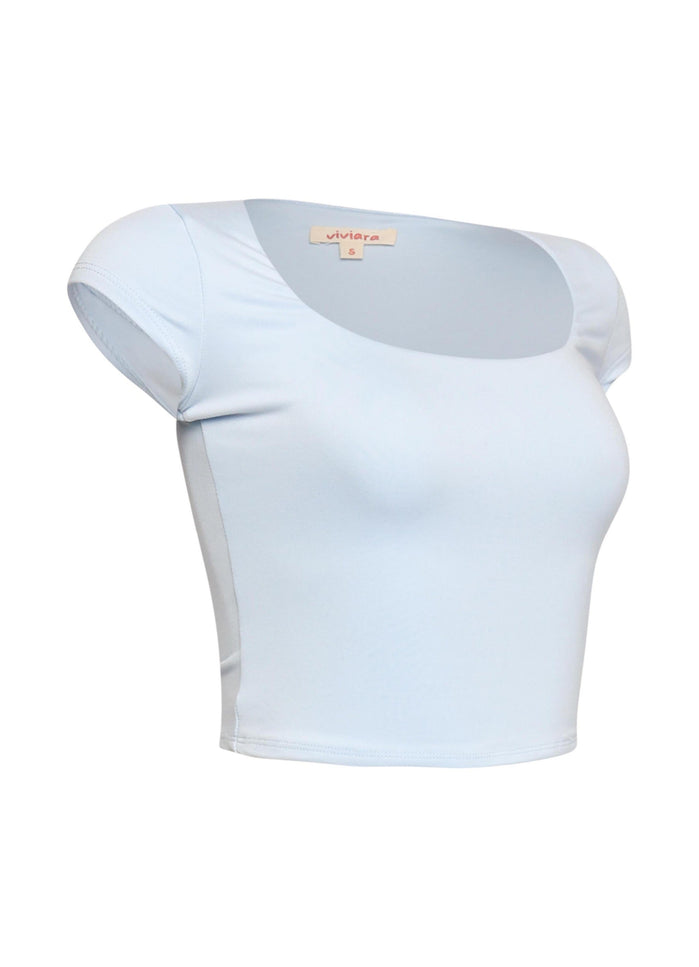 Squared neck cap sleeve top - Muvin 