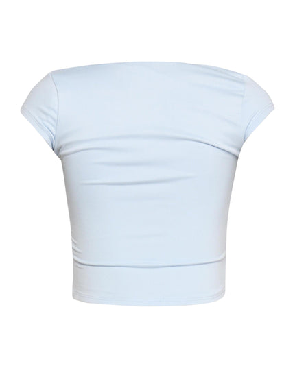 Squared neck cap sleeve top - Muvin 