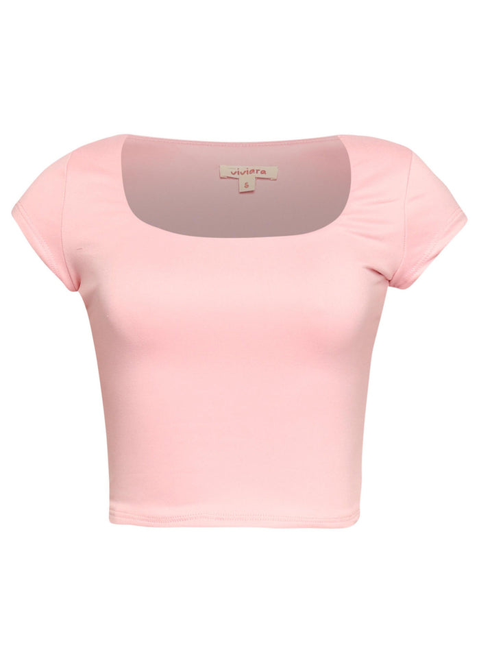Squared neck cap sleeve top - Muvin 