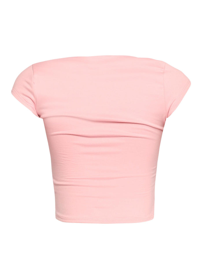 Squared neck cap sleeve top - Muvin 