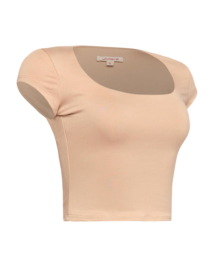 Squared neck cap sleeve top - Muvin 
