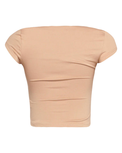 Squared neck cap sleeve top - Muvin 