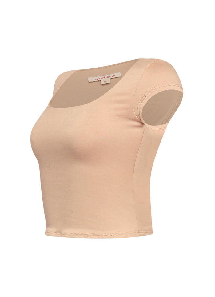 Squared neck cap sleeve top - Muvin 