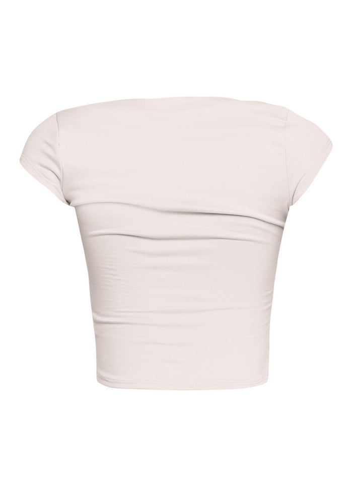 Squared neck cap sleeve top - Muvin 
