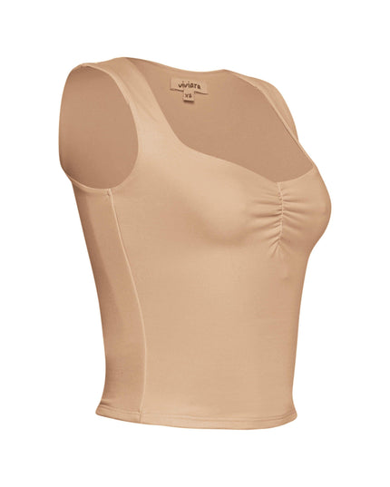 Scoop neck sleeveless top - Muvin 