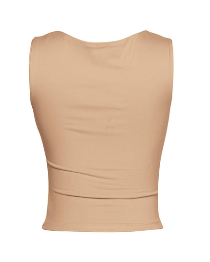 Scoop neck sleeveless top - Muvin 
