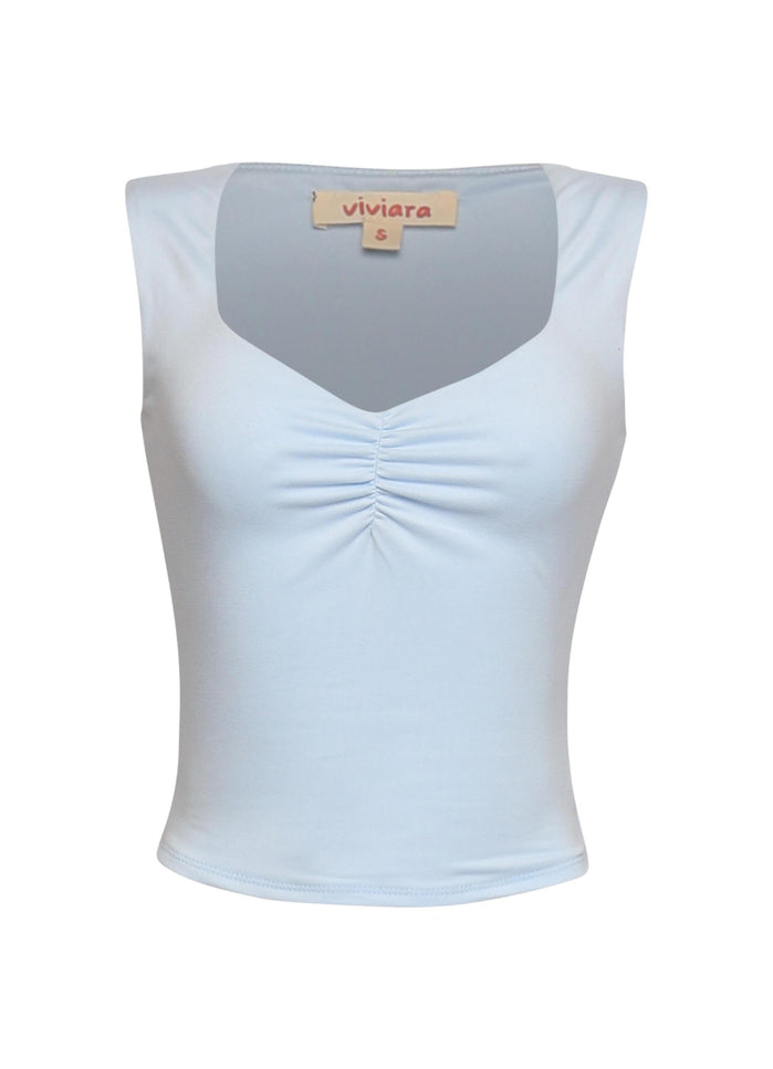 Scoop neck sleeveless top - Muvin 