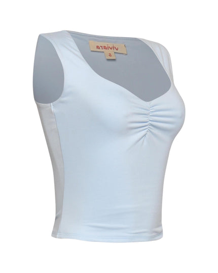 Scoop neck sleeveless top - Muvin 