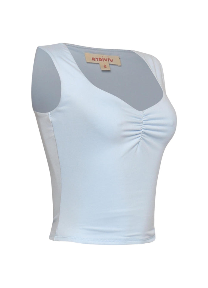 Scoop neck sleeveless top - Muvin 