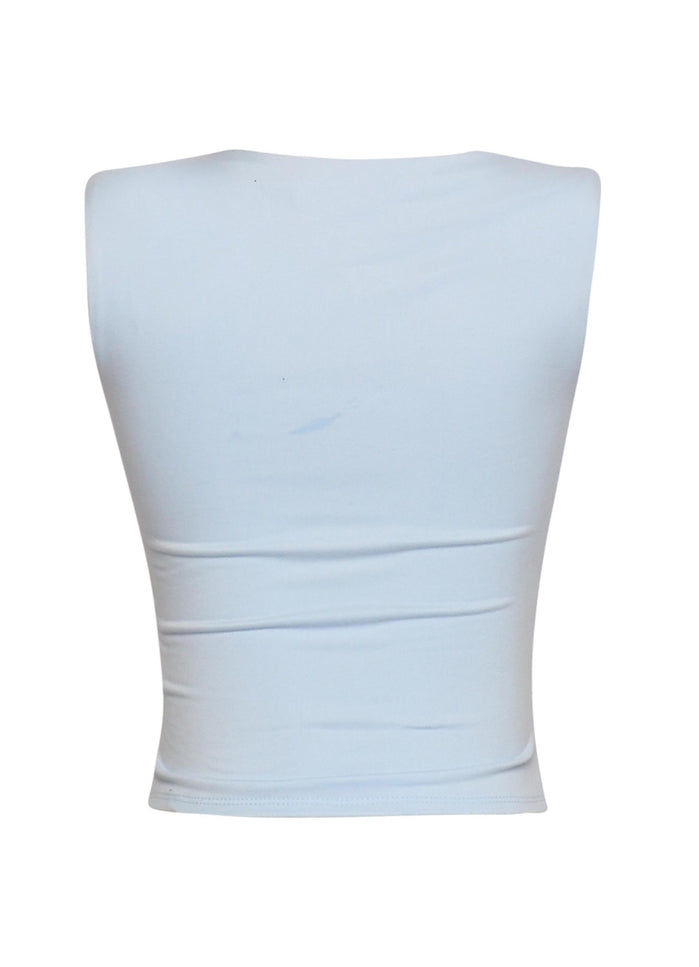 Scoop neck sleeveless top - Muvin 