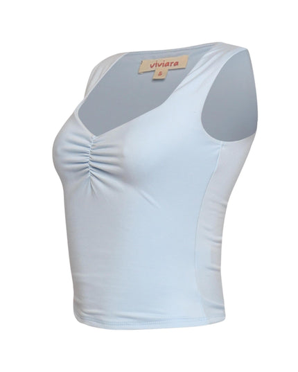 Scoop neck sleeveless top - Muvin 