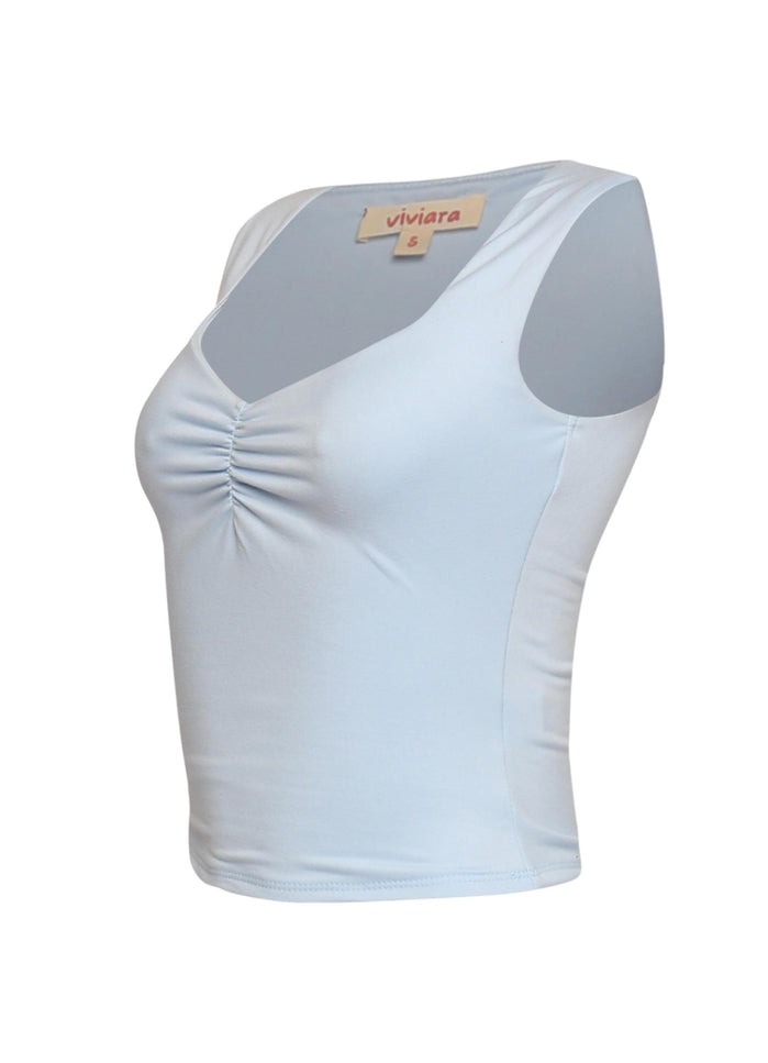 Scoop neck sleeveless top - Muvin 