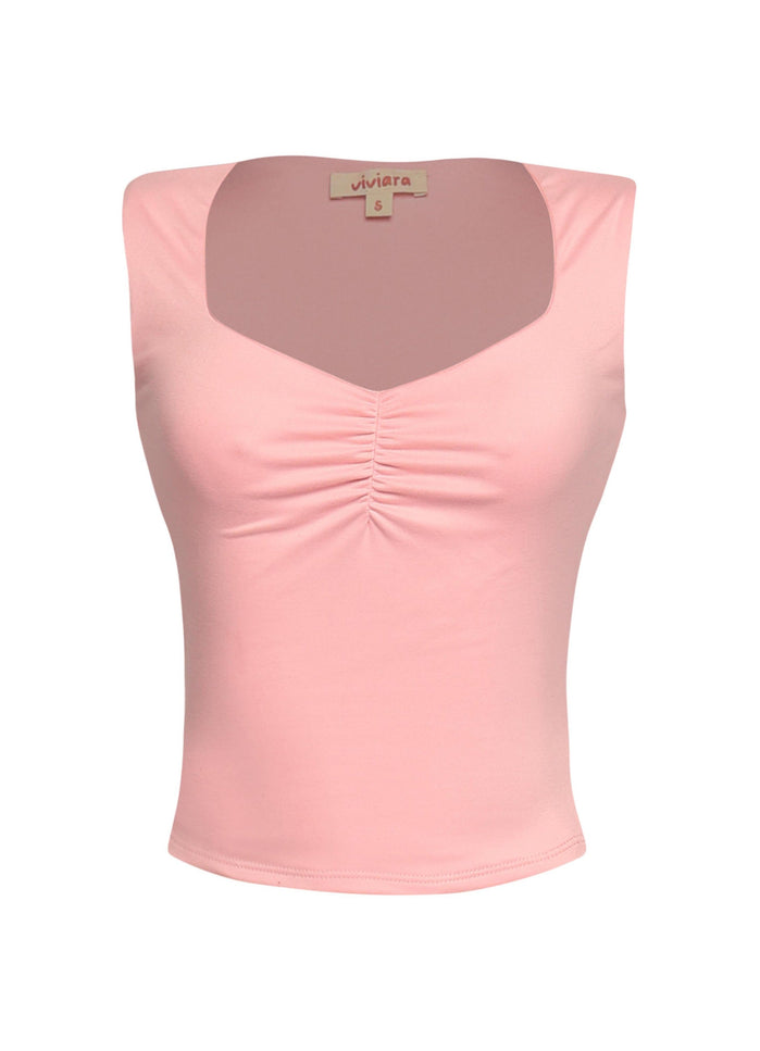 Scoop neck sleeveless top - Muvin 