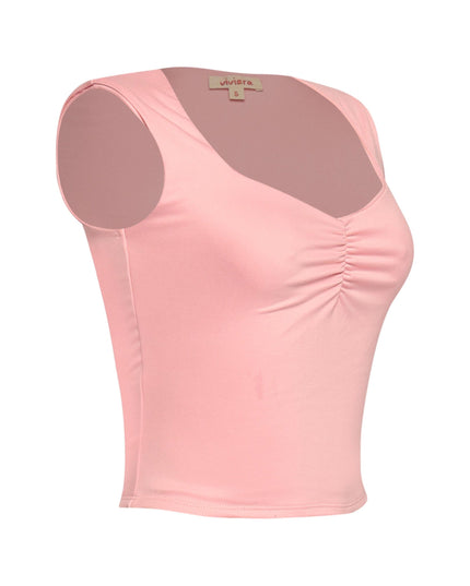 Scoop neck sleeveless top - Muvin 