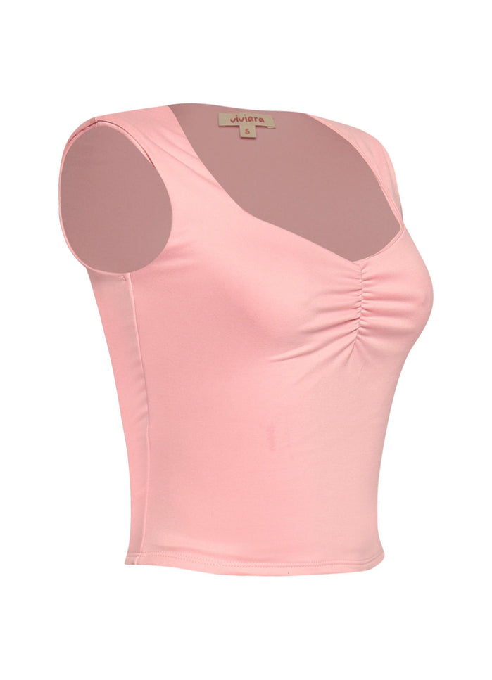Scoop neck sleeveless top - Muvin 