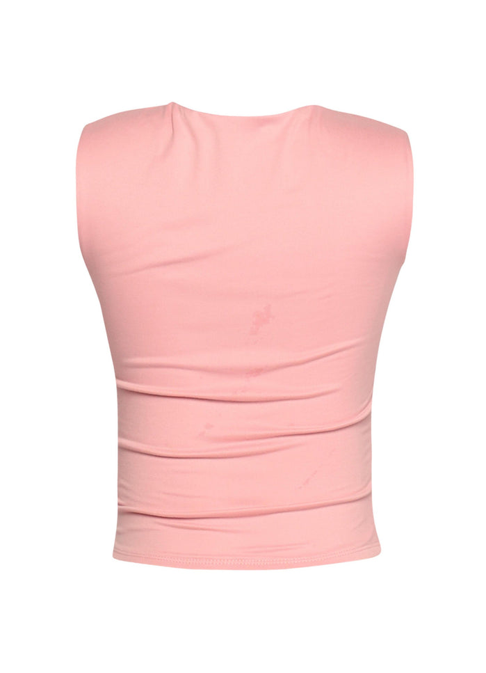 Scoop neck sleeveless top - Muvin 