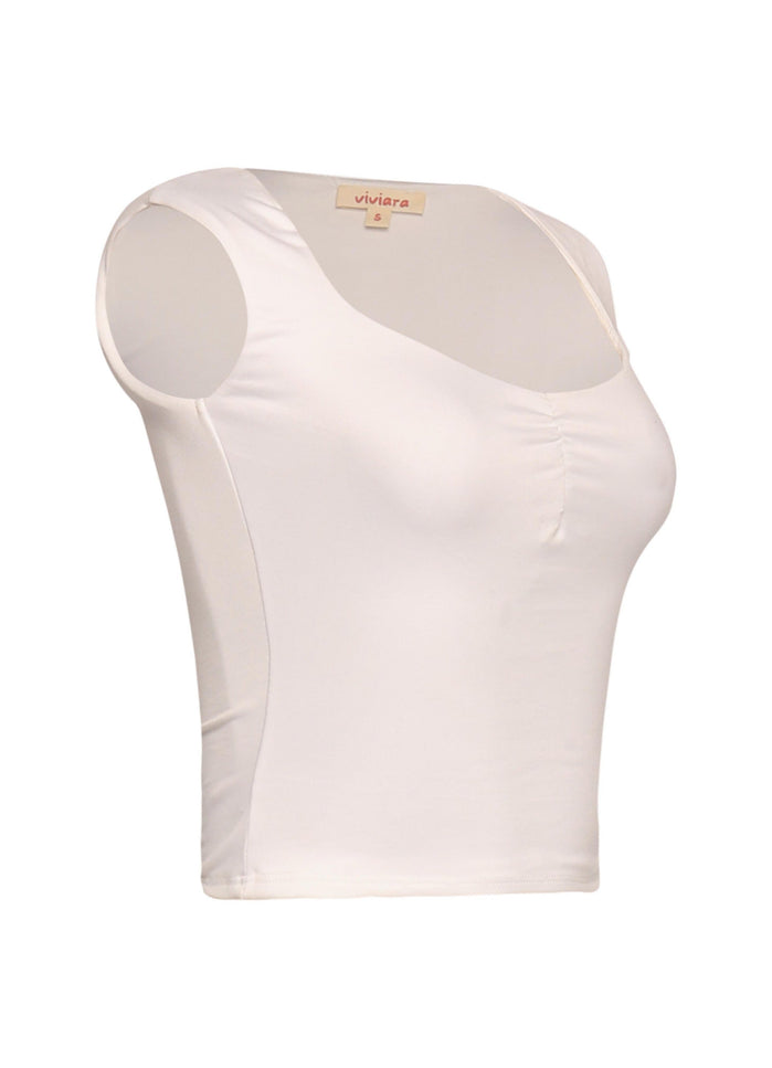 Scoop neck sleeveless top - Muvin 