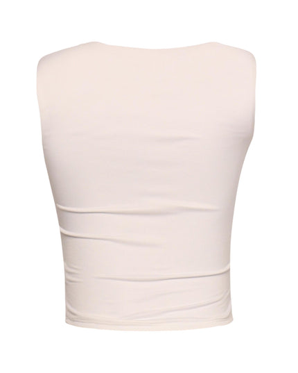 Scoop neck sleeveless top - Muvin 