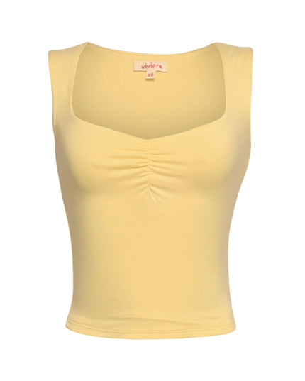 Scoop neck sleeveless top - Muvin 
