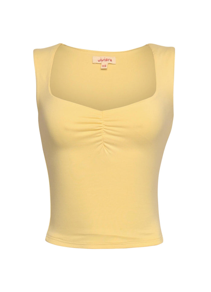 Scoop neck sleeveless top - Muvin 
