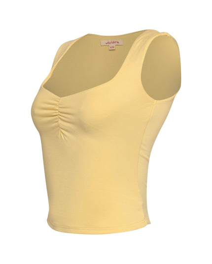 Scoop neck sleeveless top - Muvin 