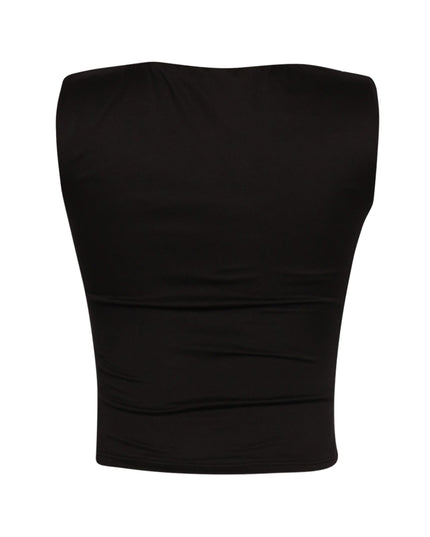 Scoop neck sleeveless top - Muvin 