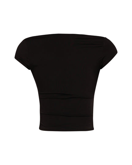 Cap sleeve V neck top - Muvin 