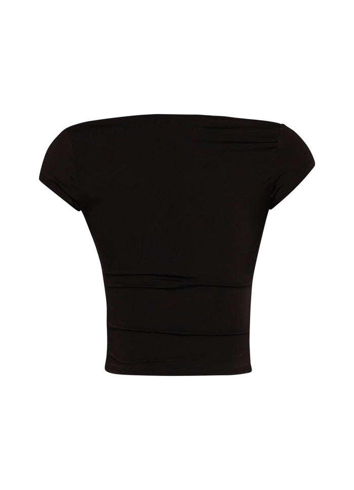 Cap sleeve V neck top - Muvin 